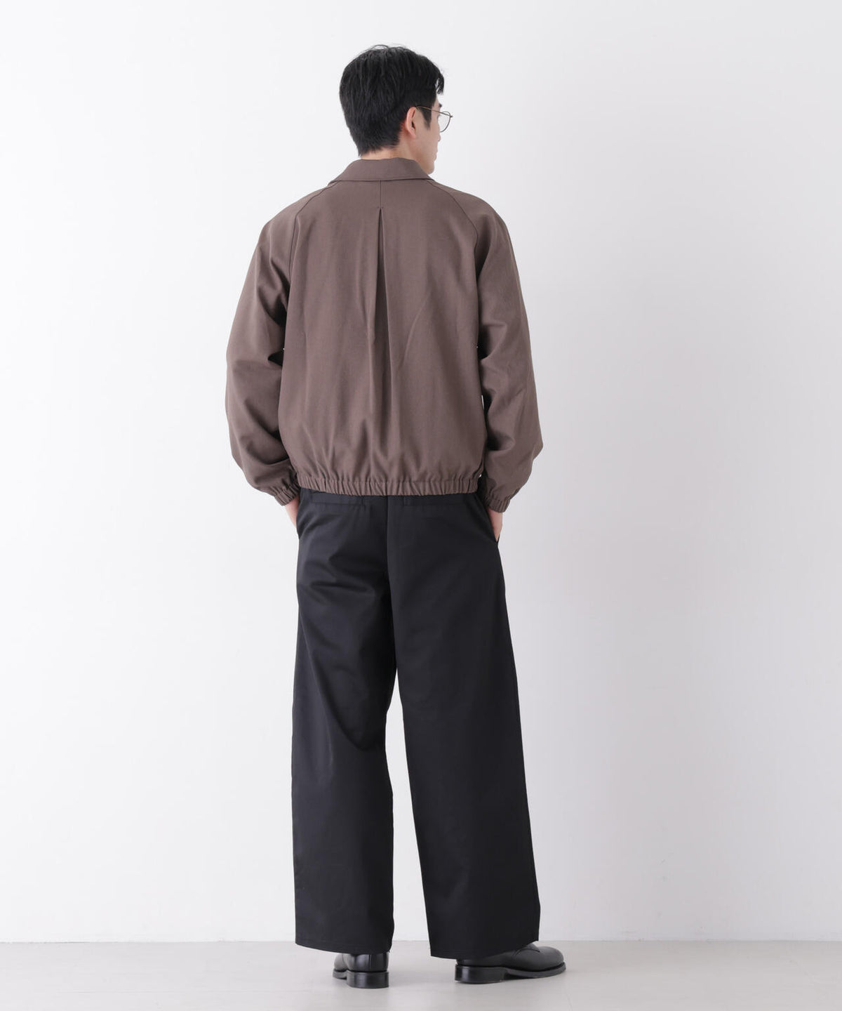 WEB限定/TCツイルワイドタックカーブパンツ