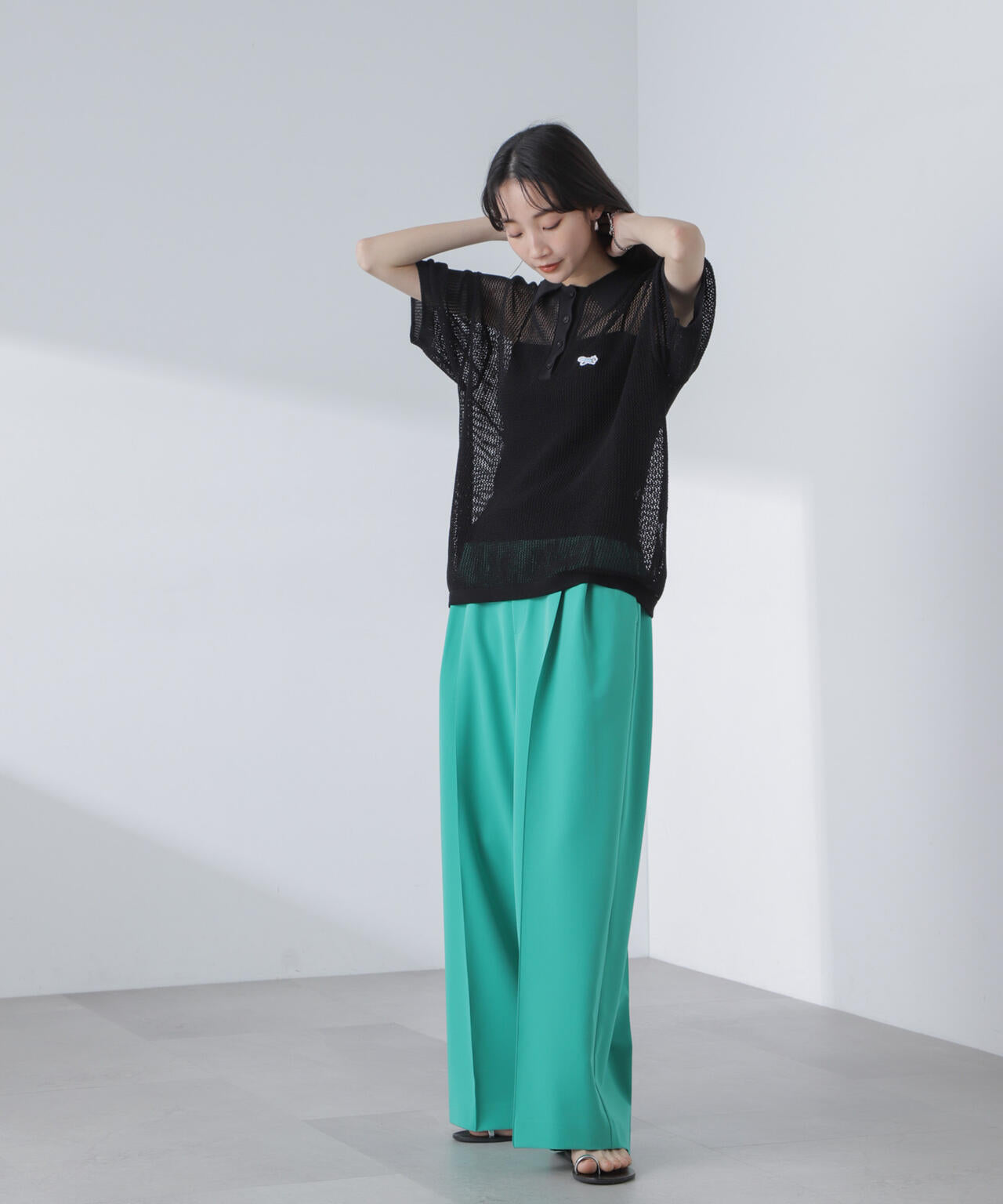 PENNEYS/PENNEYS別注TheFOXメッシュポロニット