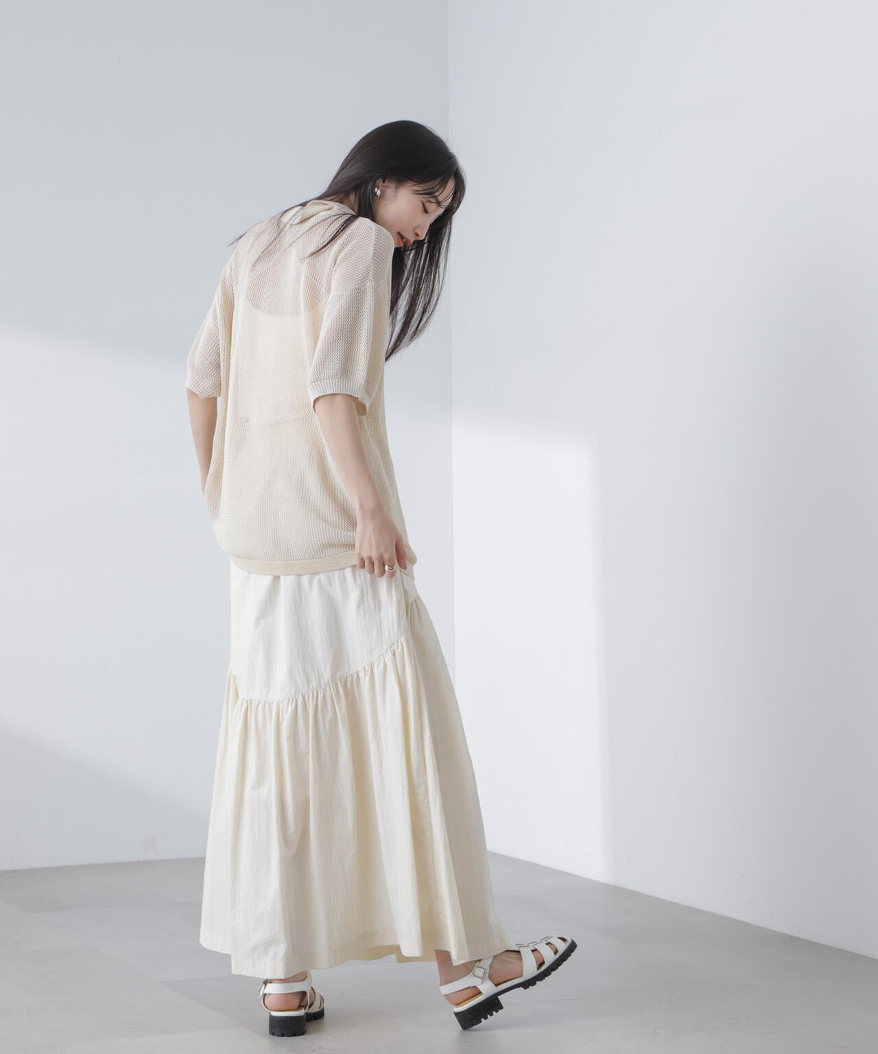 PENNEYS/PENNEYS別注TheFOXメッシュポロニット