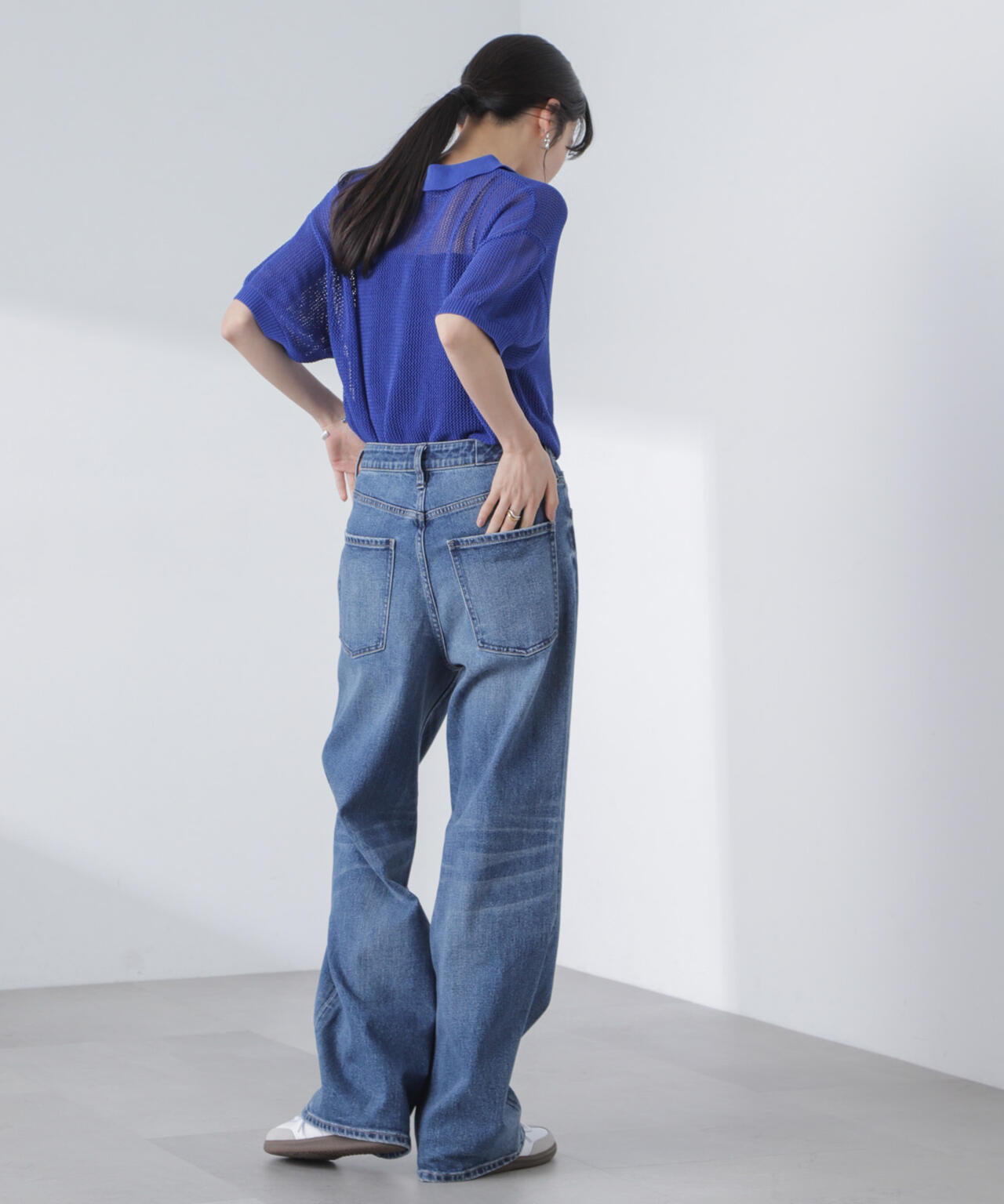 PENNEYS/PENNEYS別注TheFOXメッシュポロニット