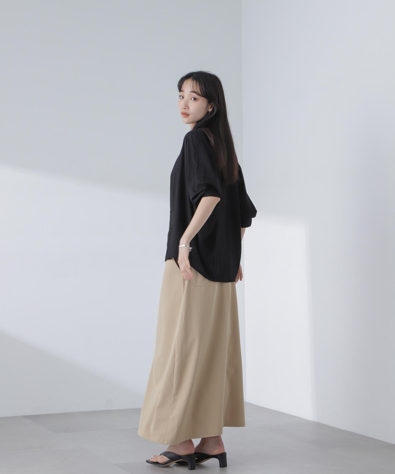 シアーカットシャツカーディガン