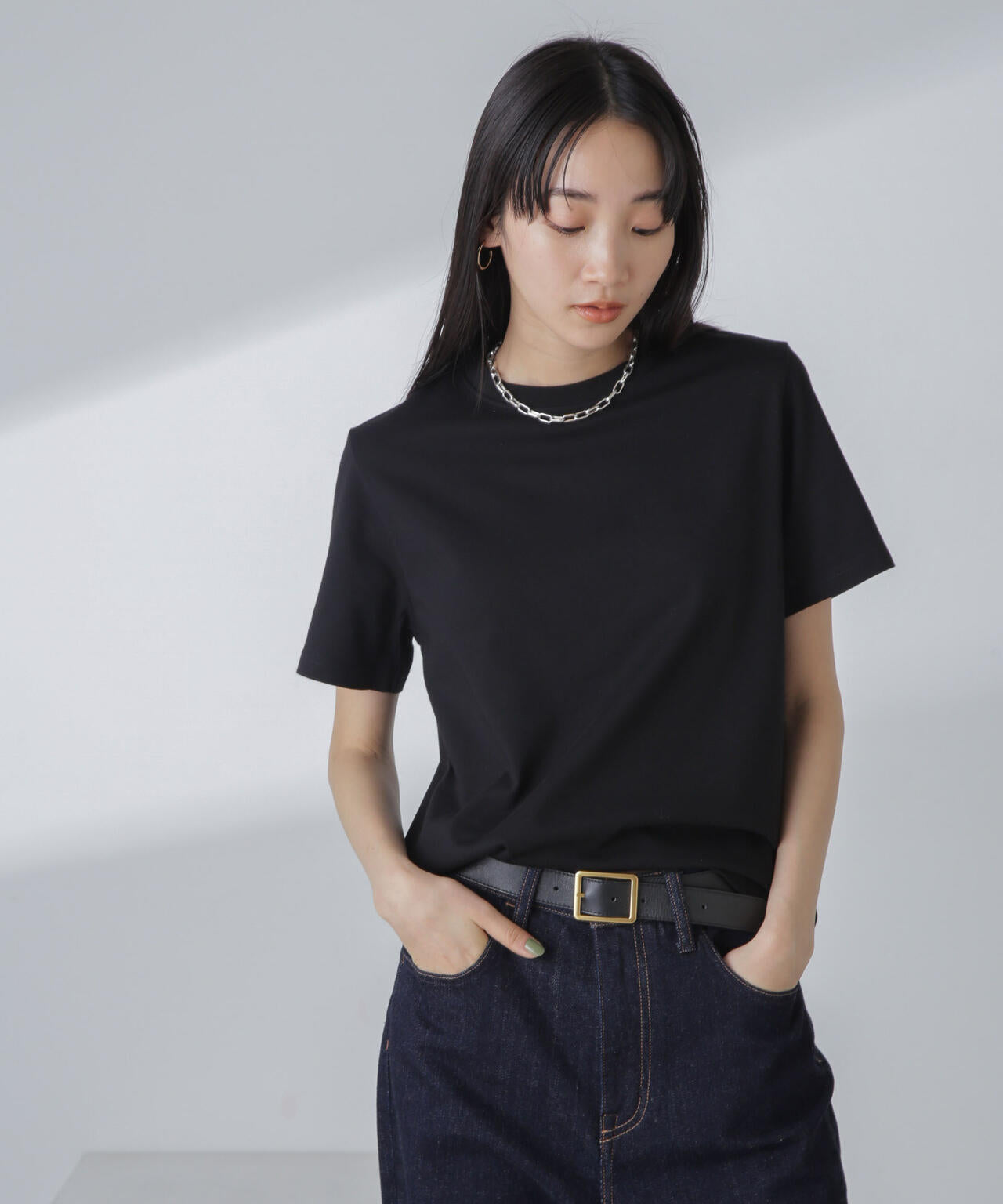 汗染み防止加工接触冷感半袖Tシャツ