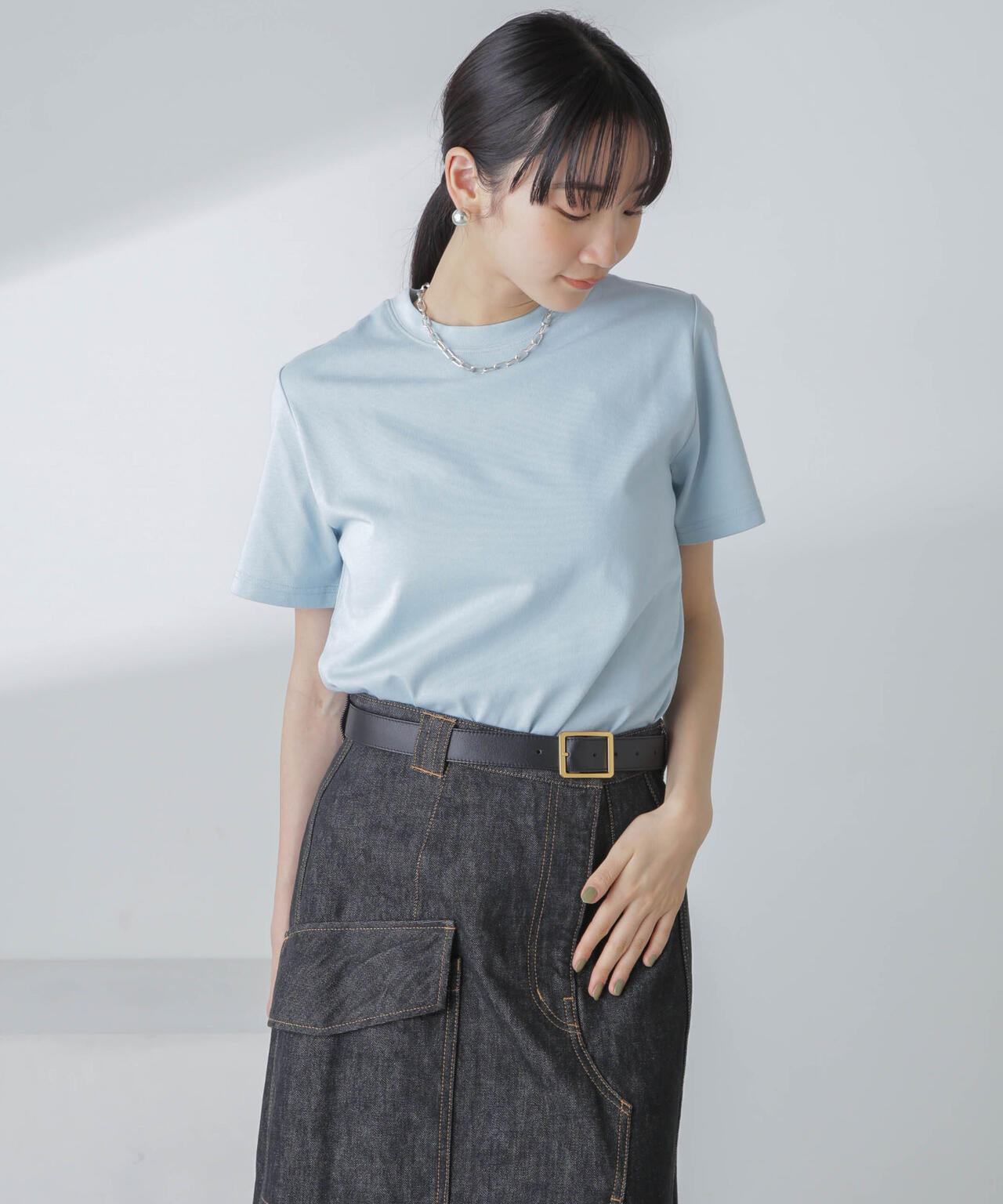 汗染み防止加工接触冷感半袖Tシャツ