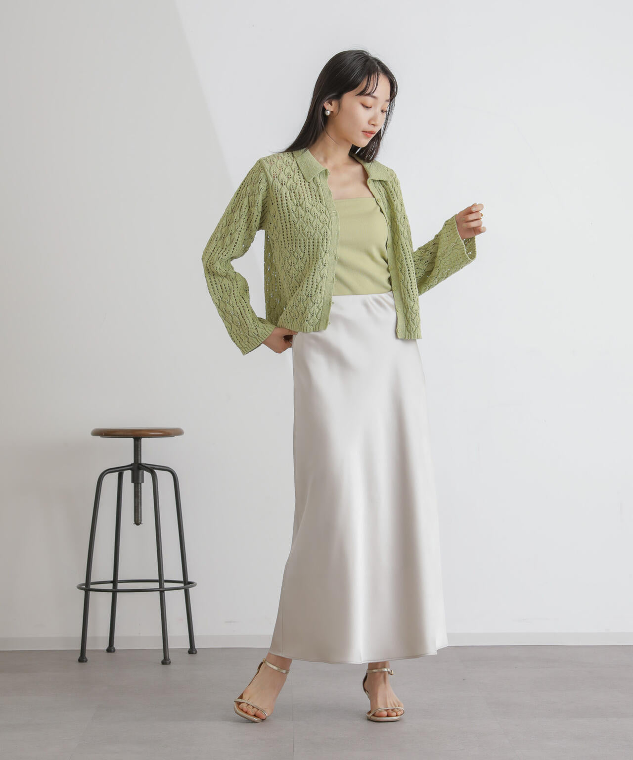 抗菌防臭リブカップ付きダブルストラップキャミソール
