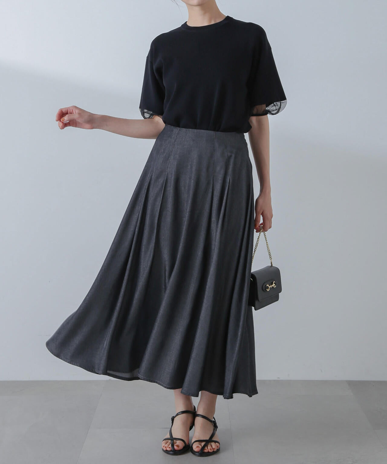 フレアマキシスカート(セットアップ可)