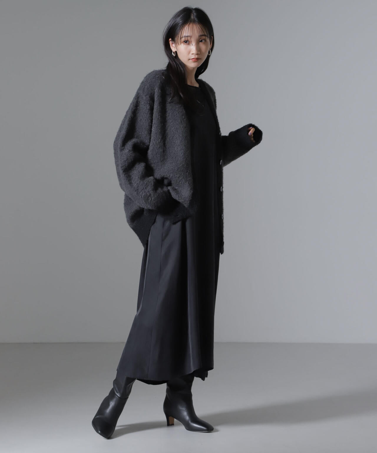 PENNEYS別注TheFOXバイカラーvネックカーディガン