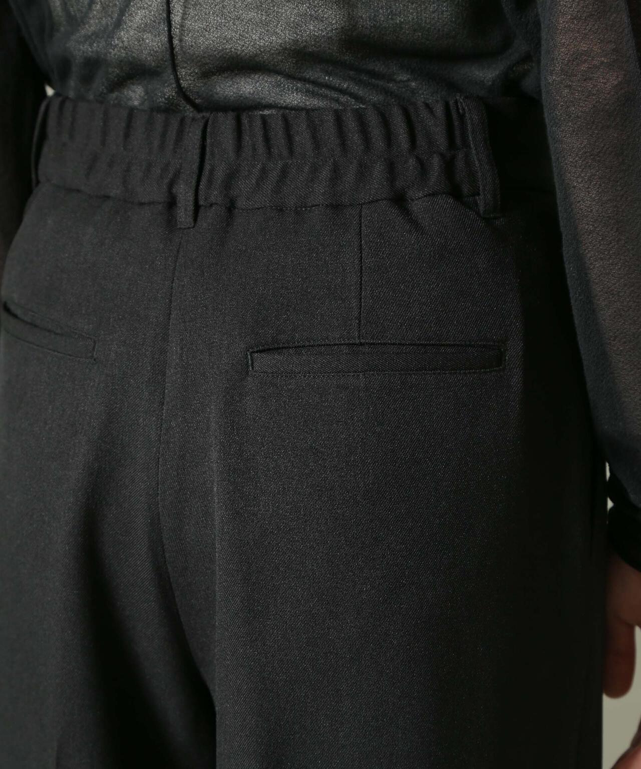 ウールライクタックワイドパンツ