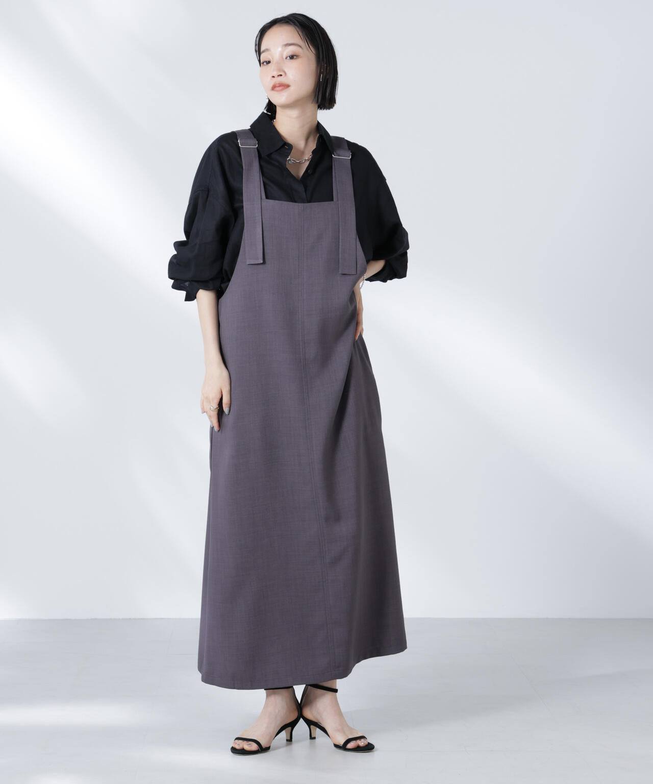 前後2wayサロペットワンピース