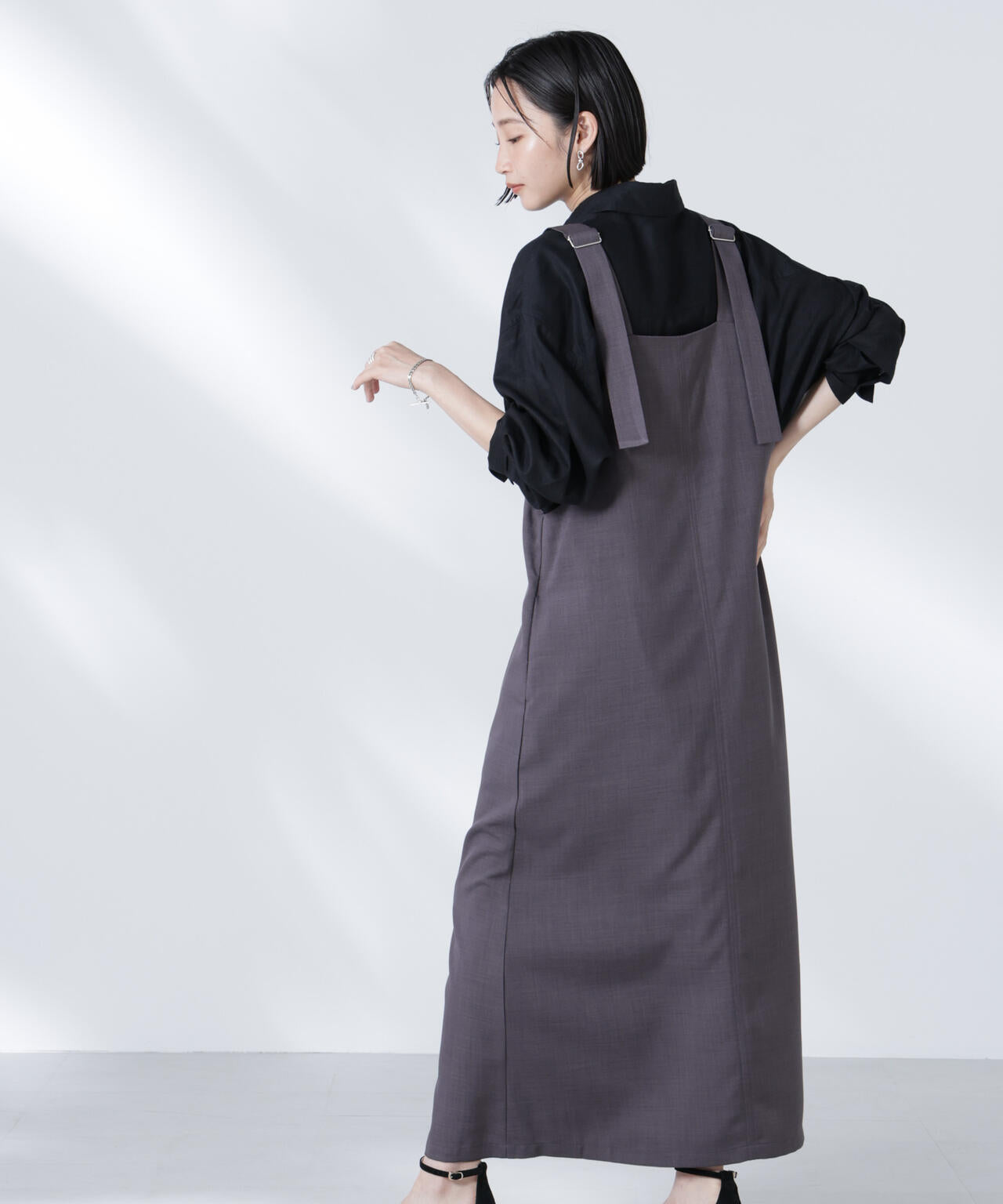 前後2wayサロペットワンピース