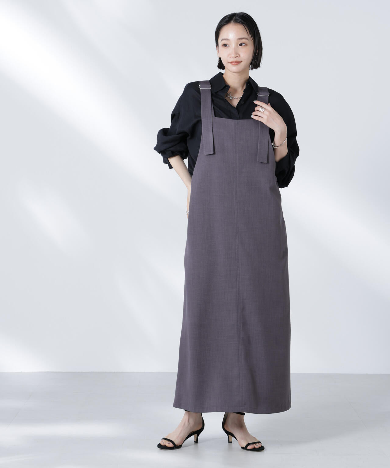 前後2wayサロペットワンピース