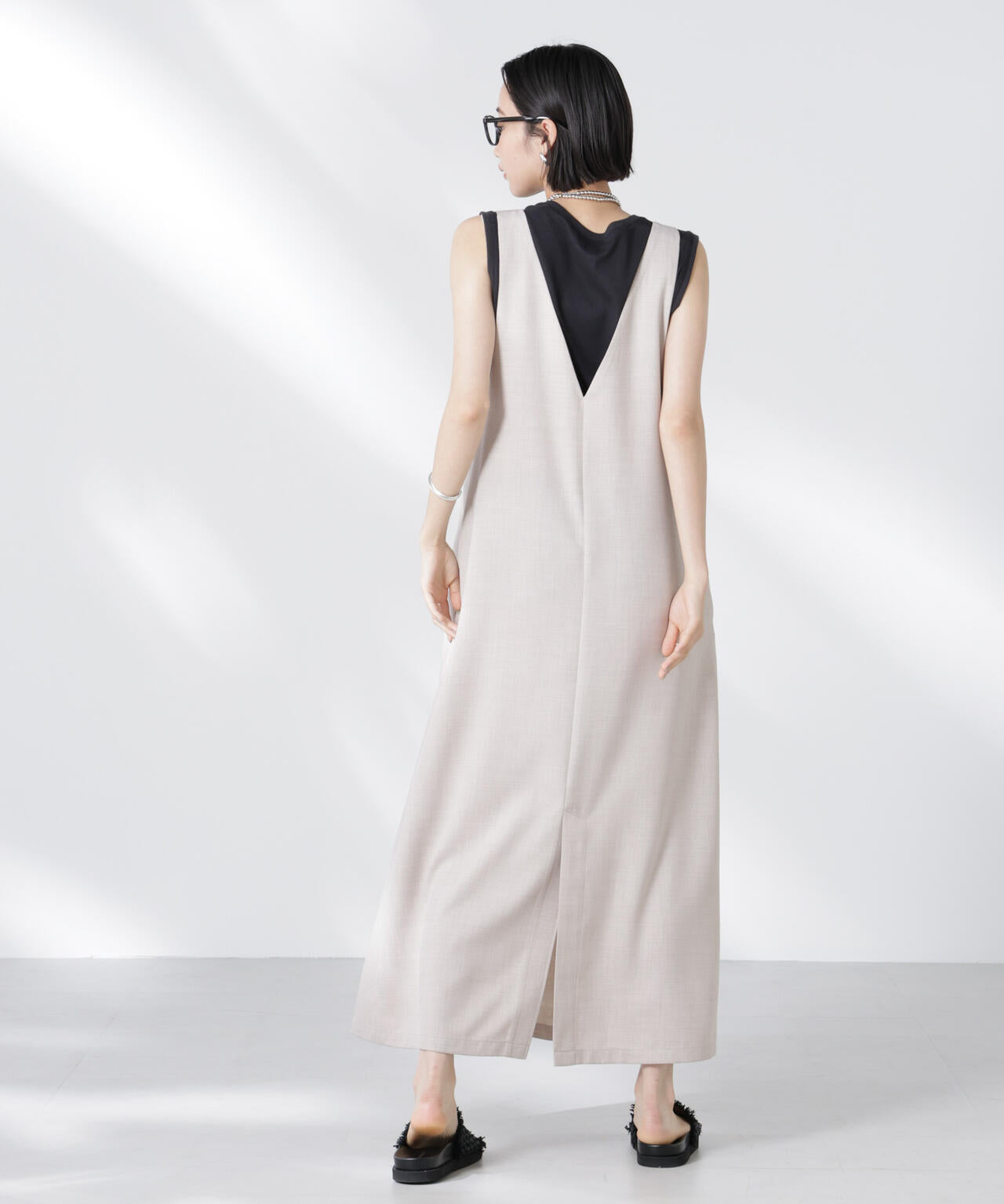 前後2wayサロペットワンピース
