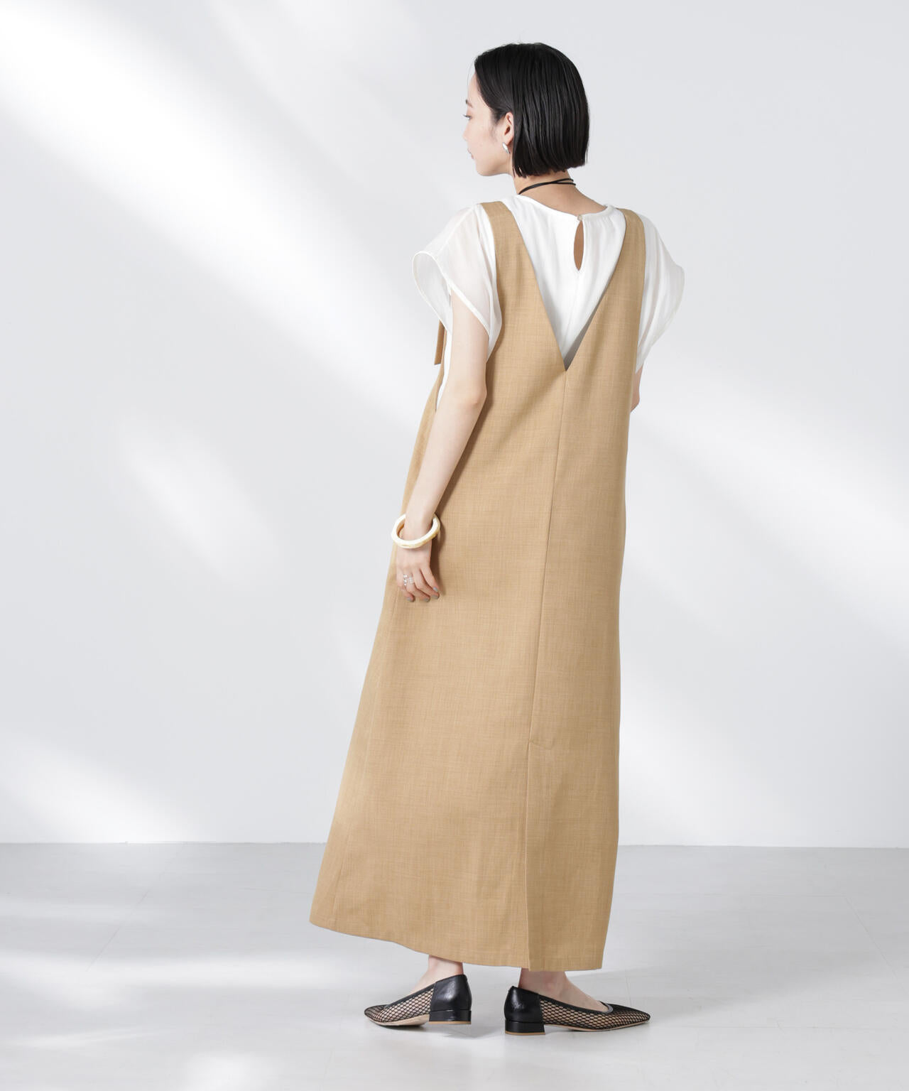 前後2wayサロペットワンピース