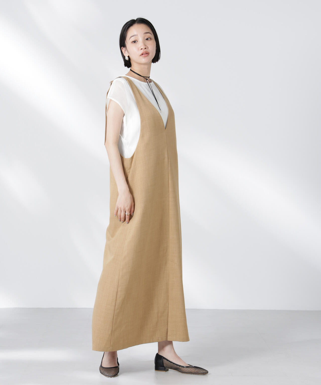 前後2wayサロペットワンピース