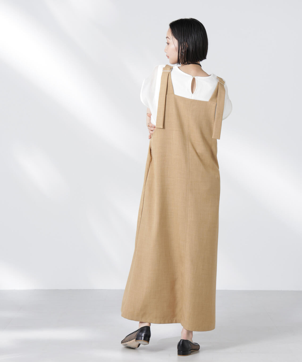 前後2wayサロペットワンピース