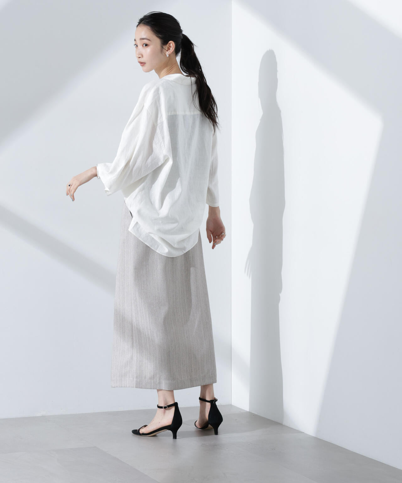 Anti Smell Linen プルオーバーVネックシャツ