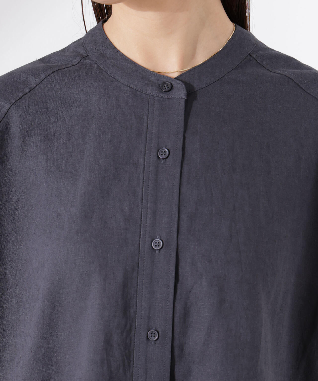 Anti Smell Linen フレンチスリーブシャツ