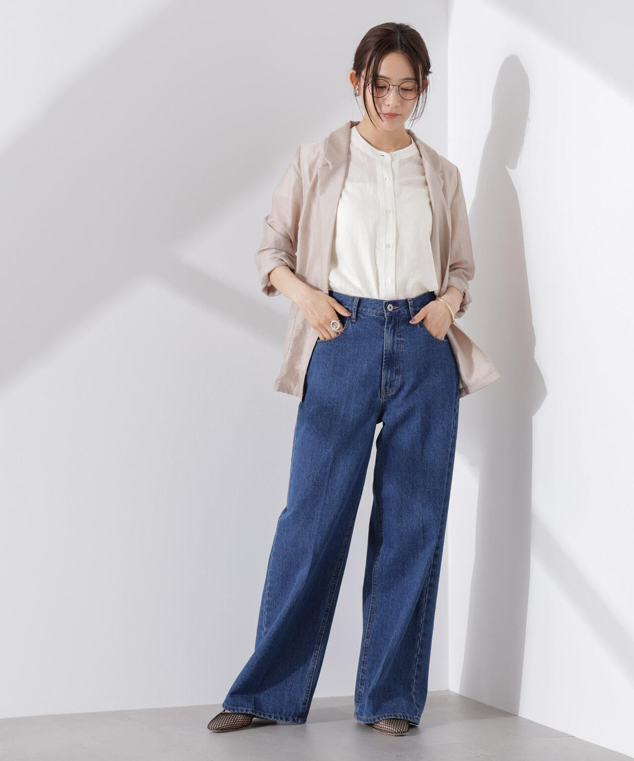 Anti Smell Linen フレンチスリーブシャツ