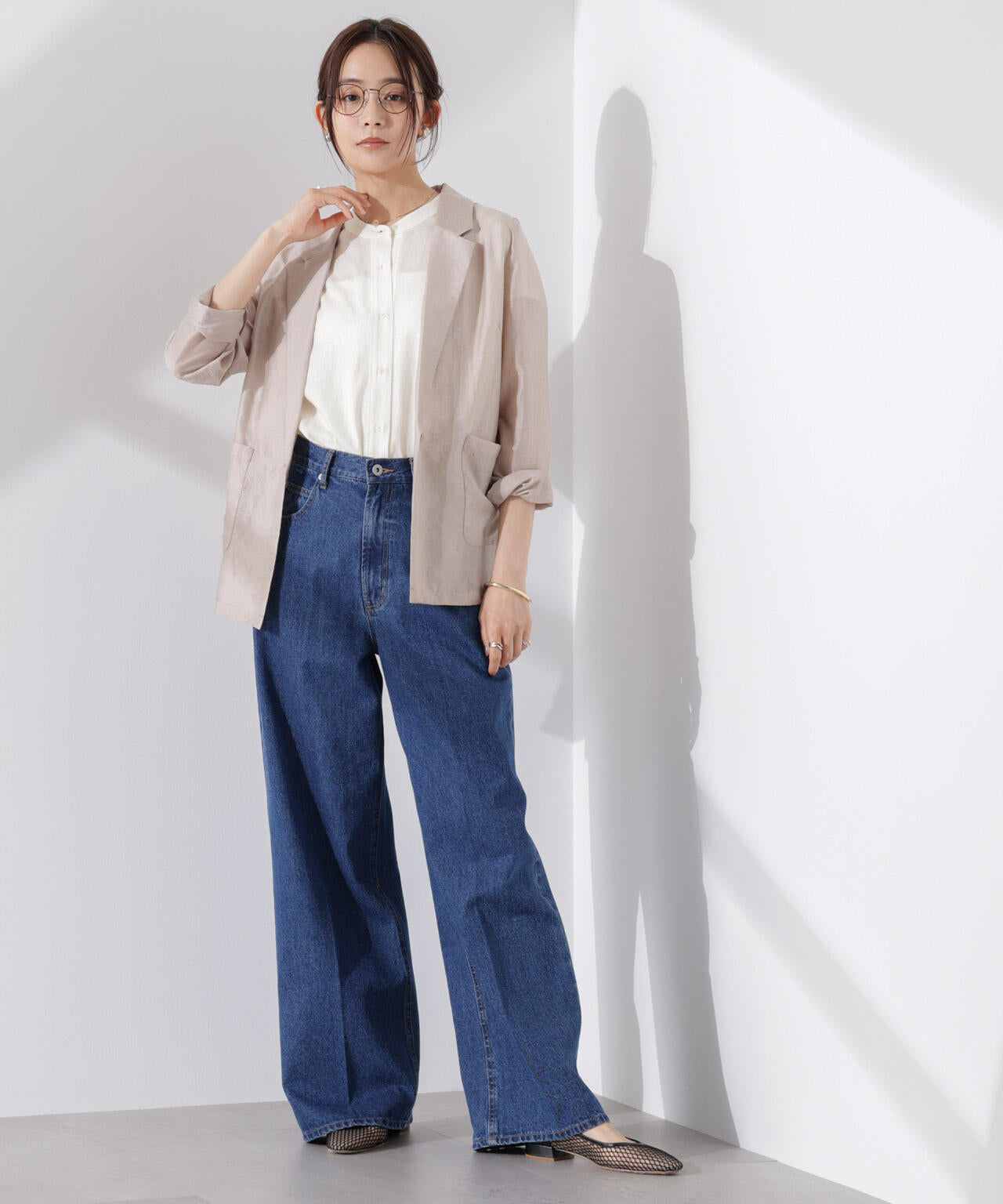 Anti Smell Linen フレンチスリーブシャツ