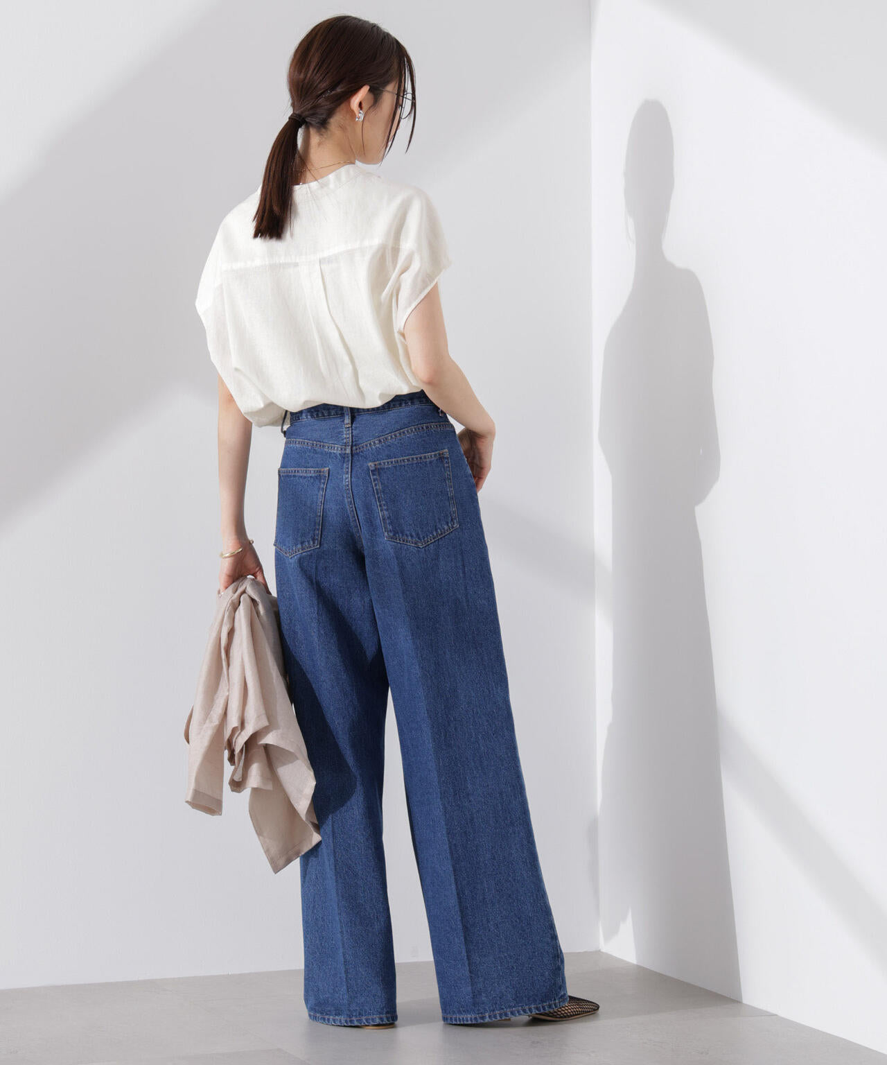 Anti Smell Linen フレンチスリーブシャツ