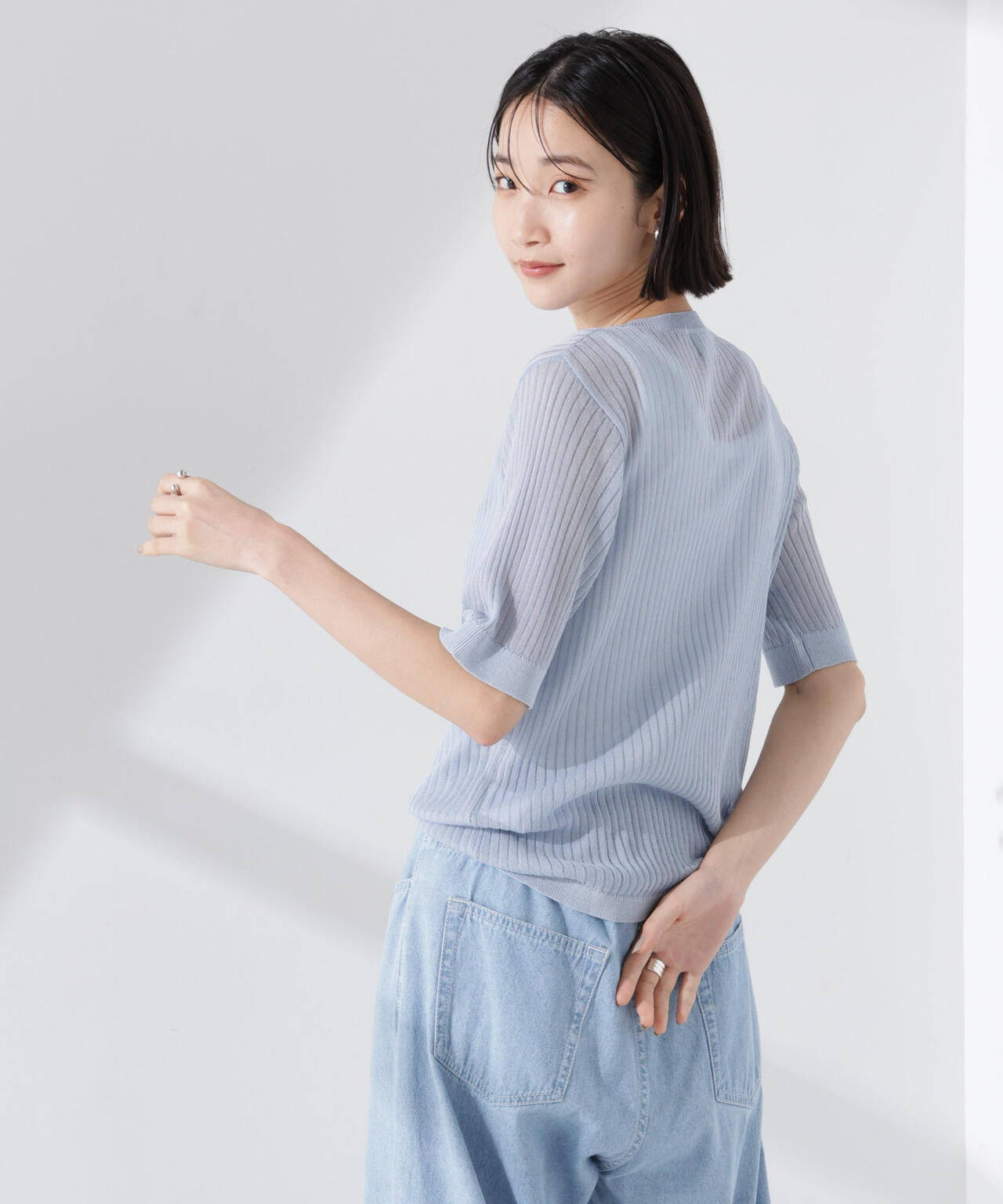 PENNEYS別注TheFOXシアーリブニットトップス