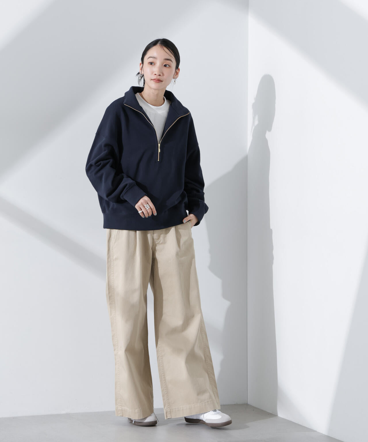 抗菌防臭リブロングスリーブTシャツ