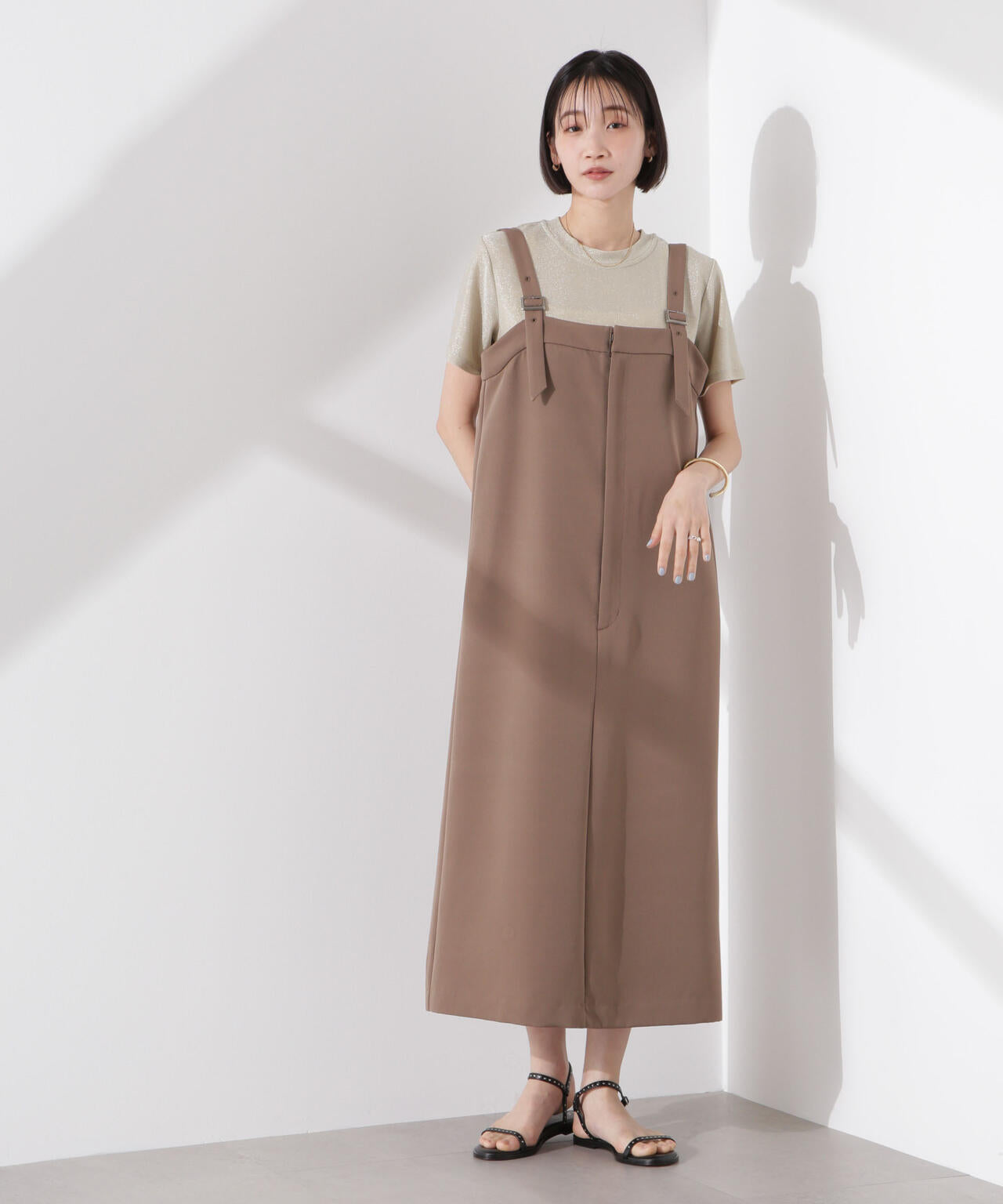 ラメカットクルーネックＴシャツ