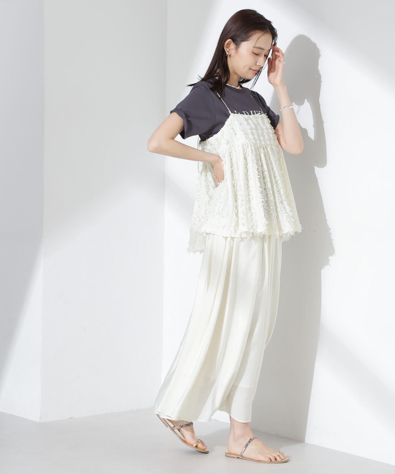 シアーボリュームスカート