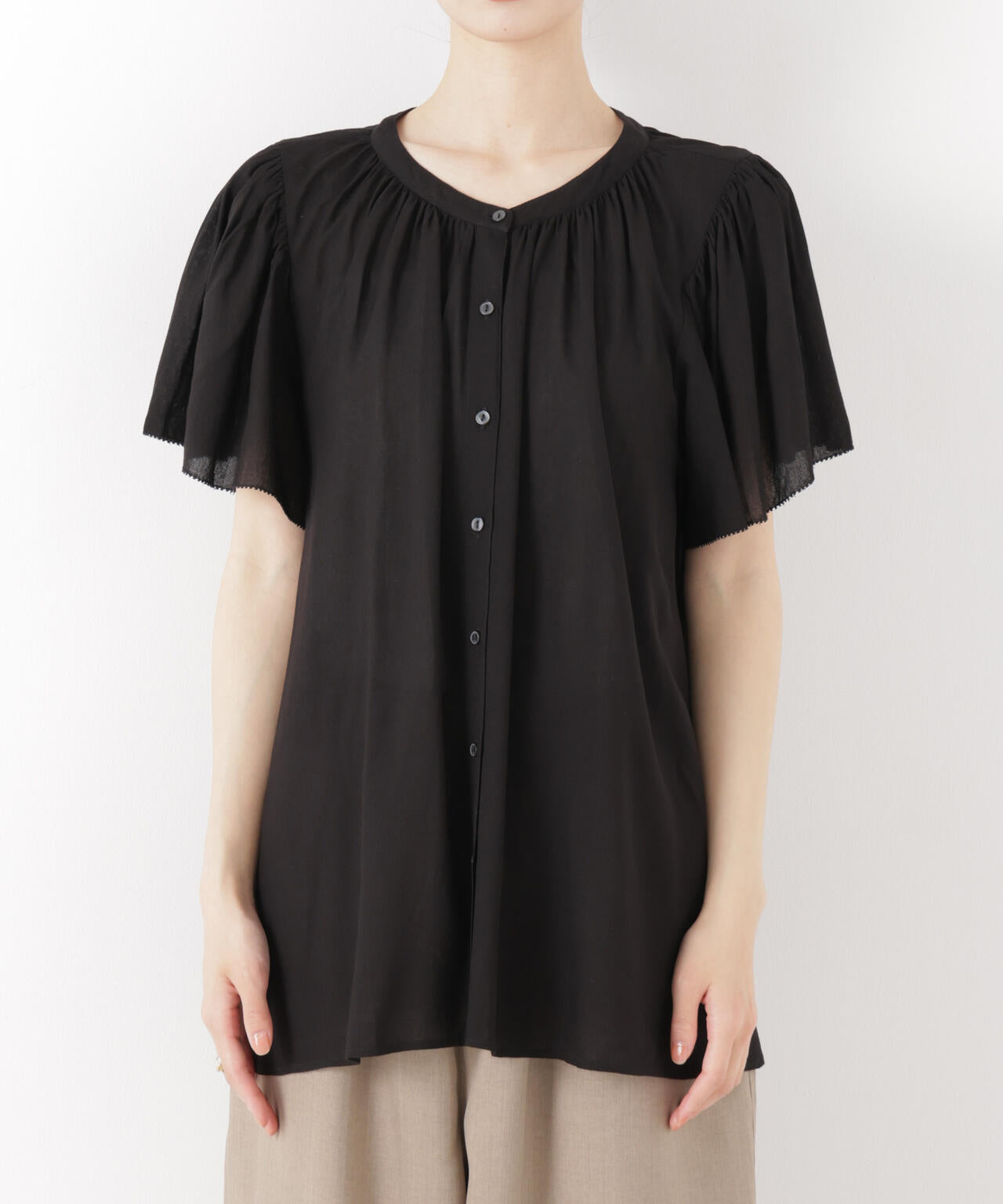made in INDIA 前後2wayフレンチブラウス(セットアップ可)