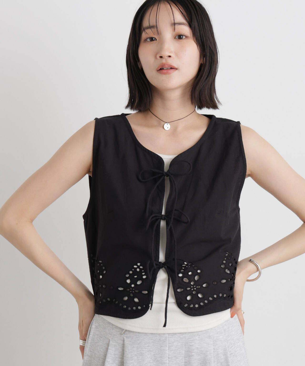 made in INDIA カットワークエンブロイダリージレ(セットアップ可)