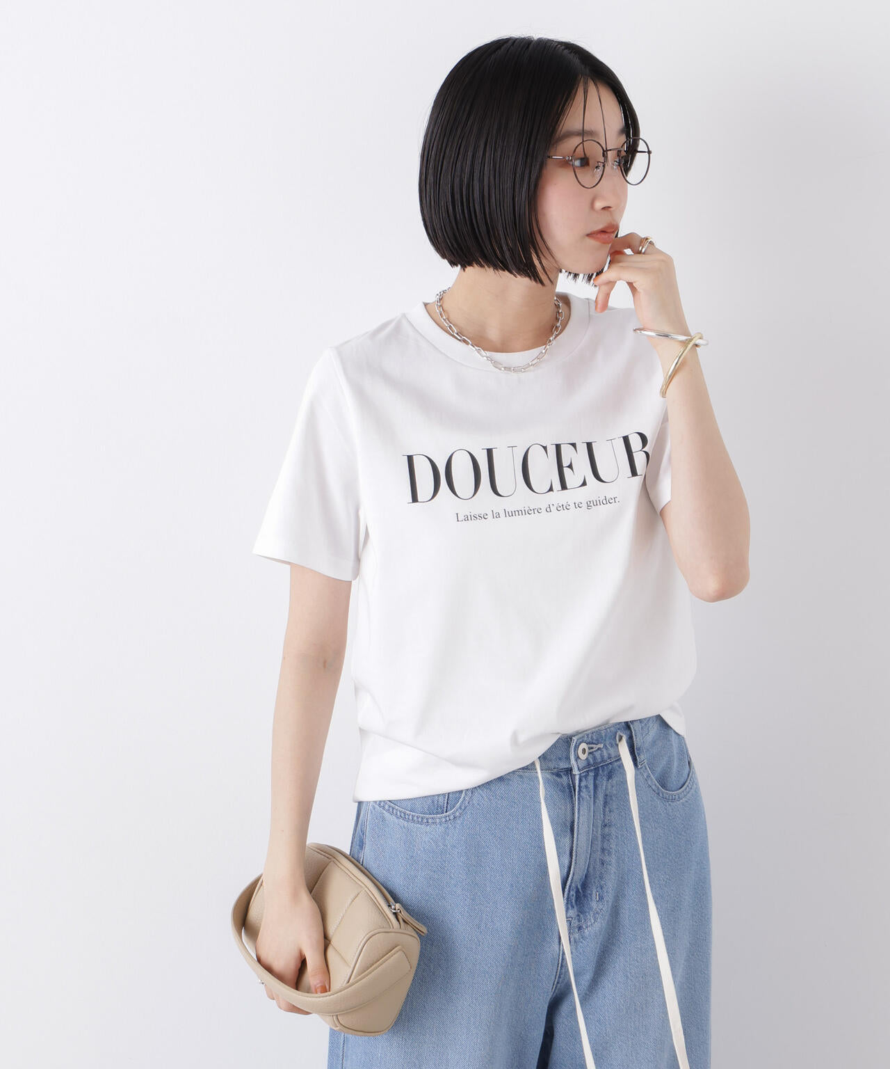 接触冷感&紫外線防止機能 ロゴプリントTシャツ
