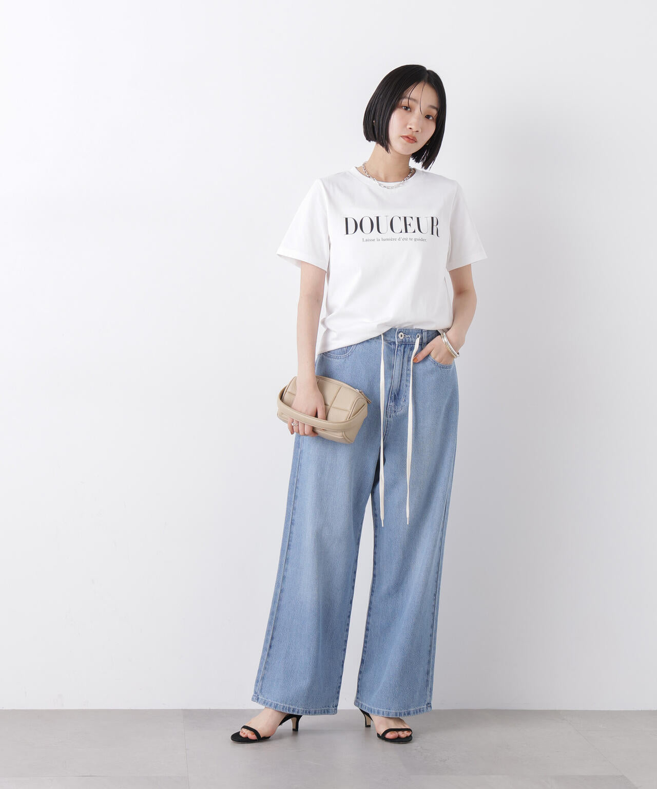 接触冷感&紫外線防止機能 ロゴプリントTシャツ