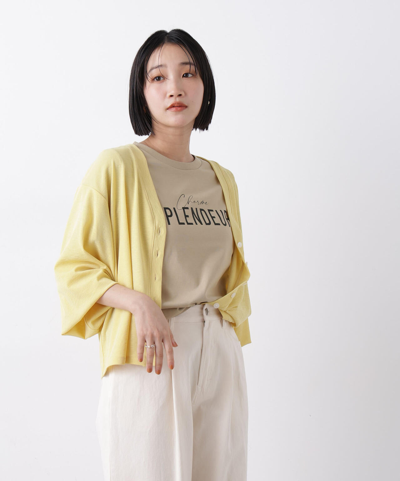 接触冷感&紫外線防止機能 ロゴプリントTシャツ