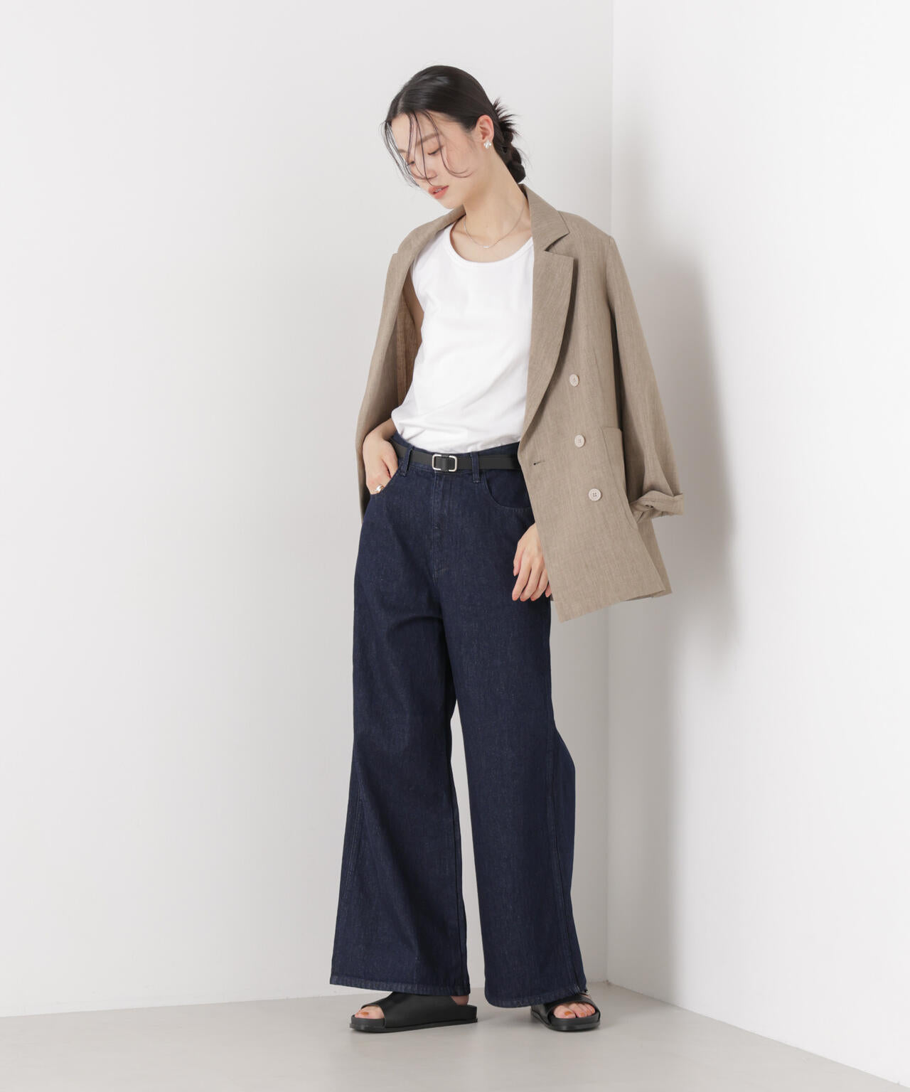 抗菌防臭コットンフライスカットタンクトップ