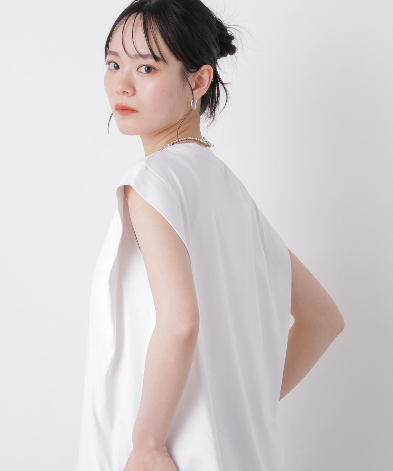 近赤外線&UVカット・吸水速乾機能 タックデザイントップス