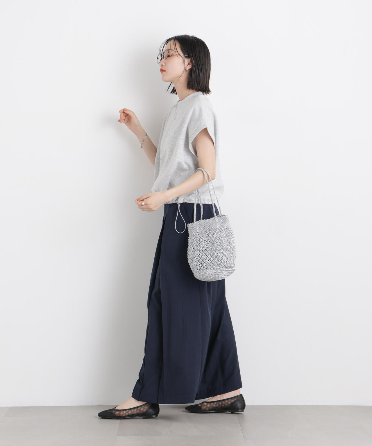 タンブラーブッチャーボックスプリーツワイドパンツ(セットアップ可)