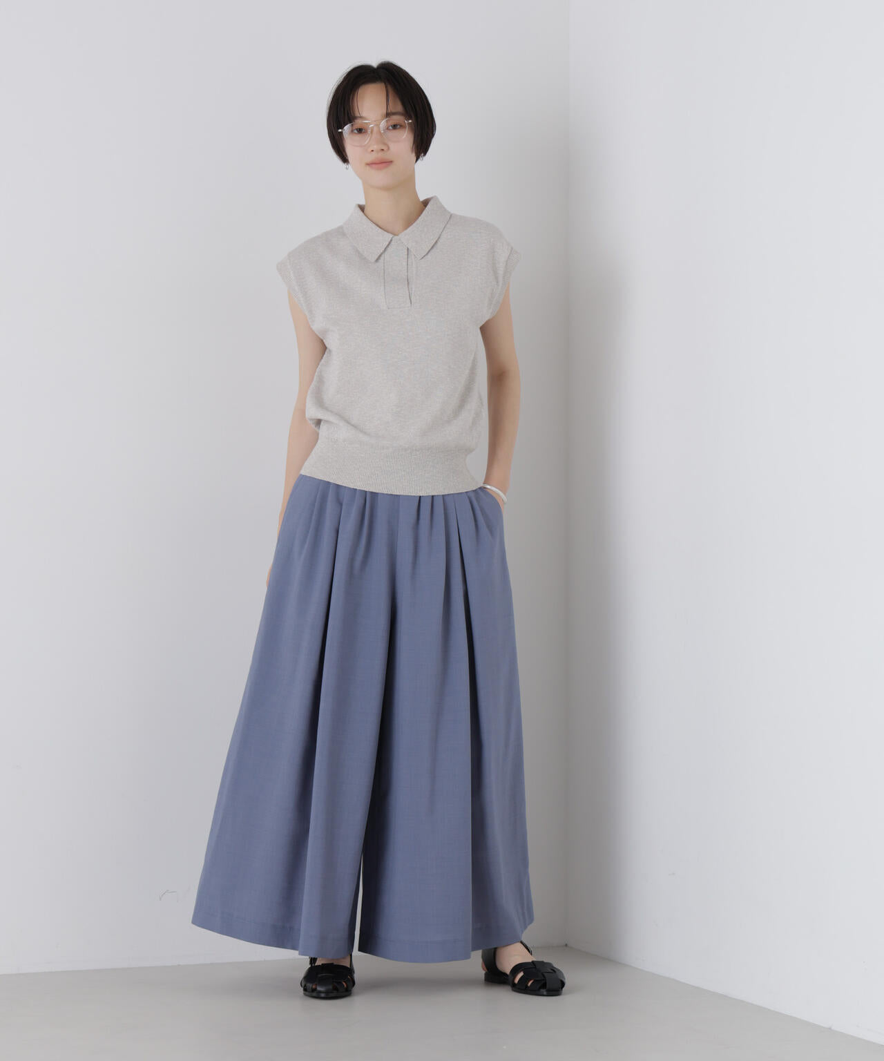 ドライマットトロギャザーワイドパンツ(セットアップ可)