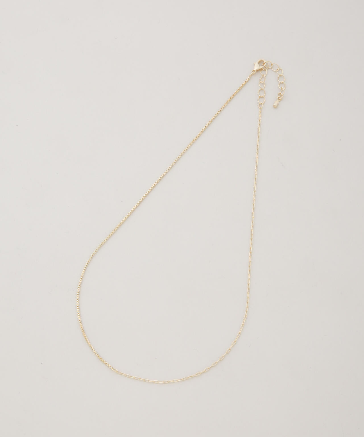 コンビチェーンデザインネックレス長さ38cm