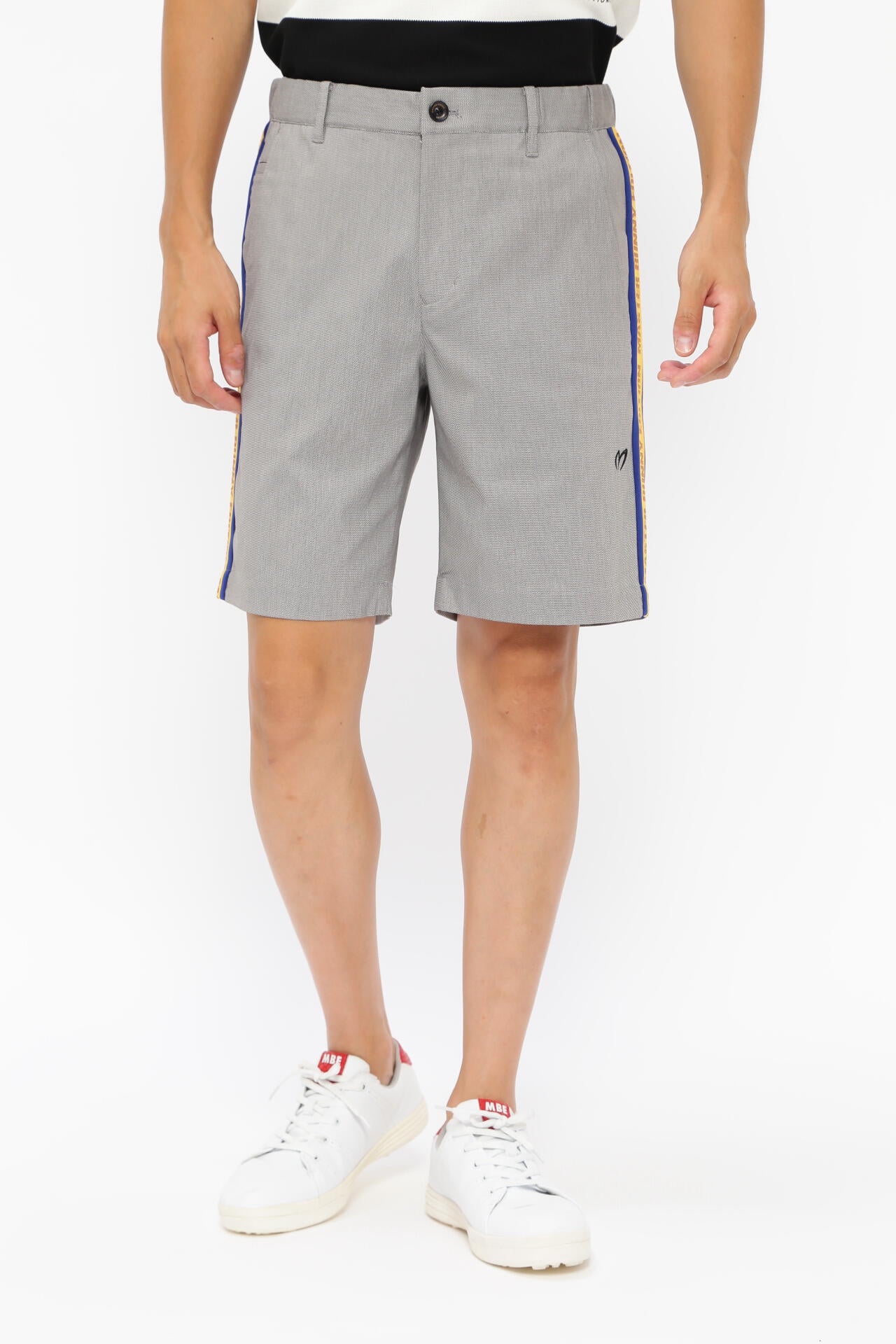 レトロレンジシャークスキンストレッチショートパンツ