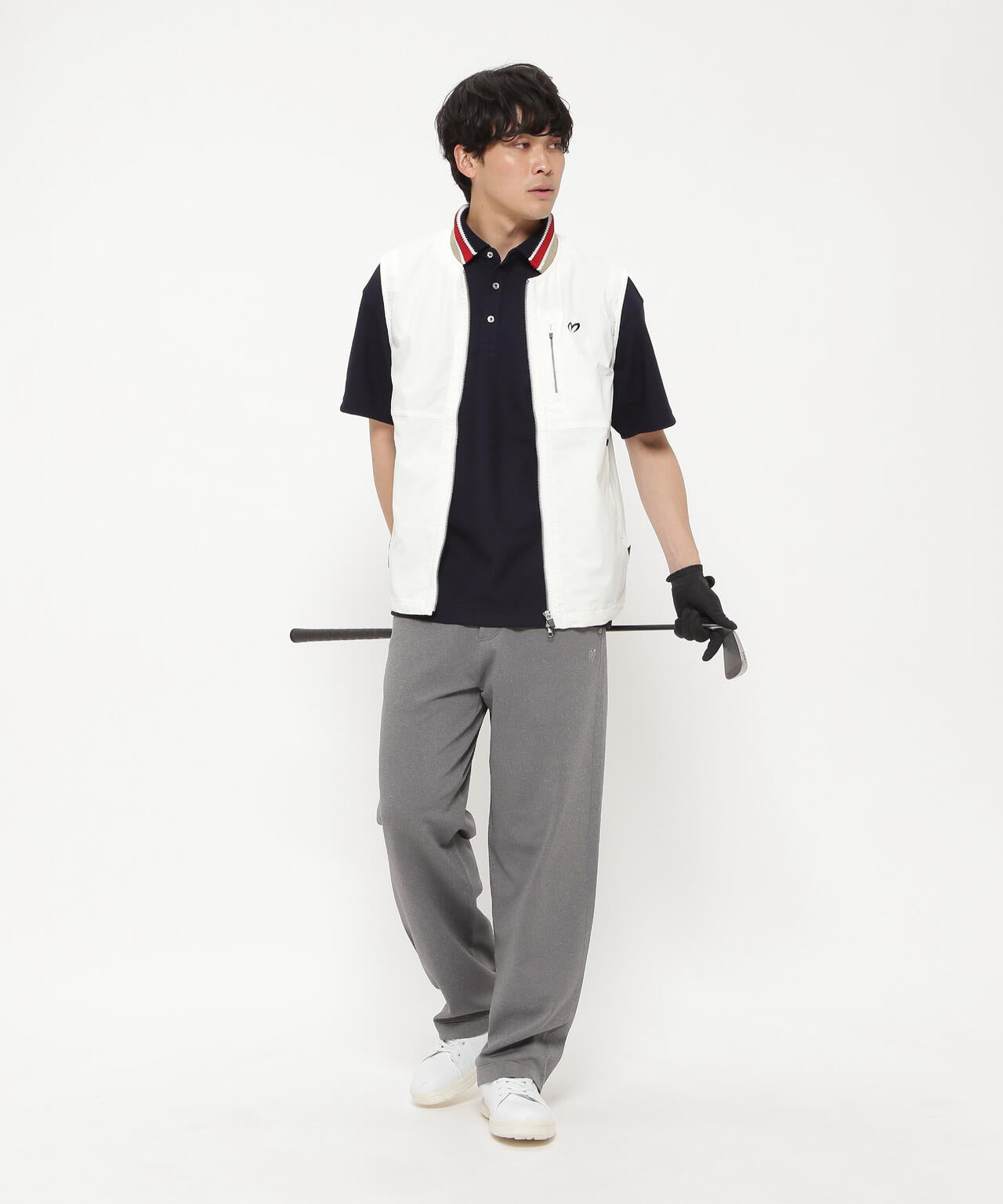 ニットセットアップ 5ポケットニットパンツ