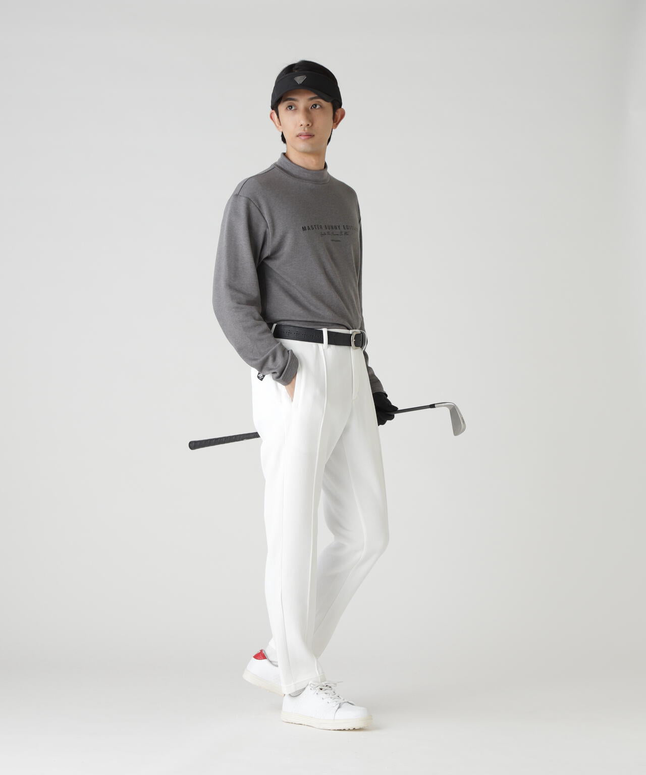 【岩井ツインズコラボカラーあり】スーパーストレッチ裏起毛長袖ハイネックカットソー