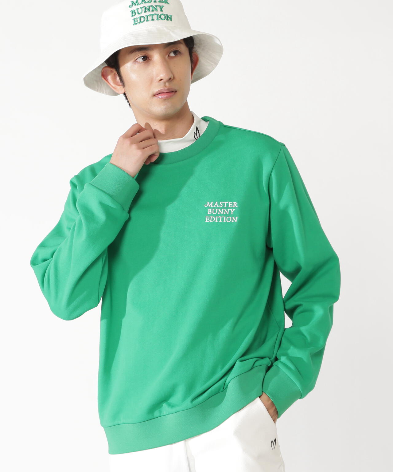 【PLAY GREEN】スウェットクルーネックプルオーバー