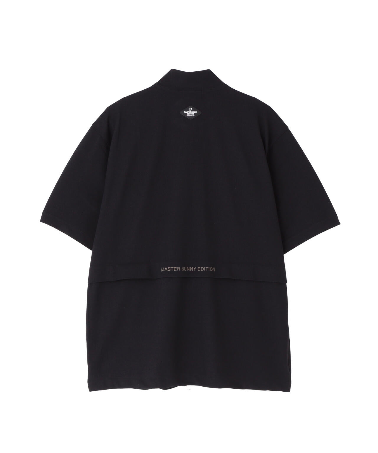 ポリエステルニットドビー半袖フルジップカットソー