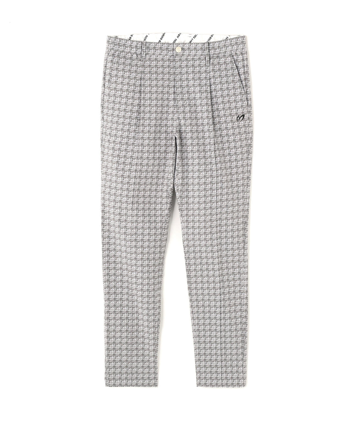 ジオメトリックチェックジャガードパンツ (MENS)