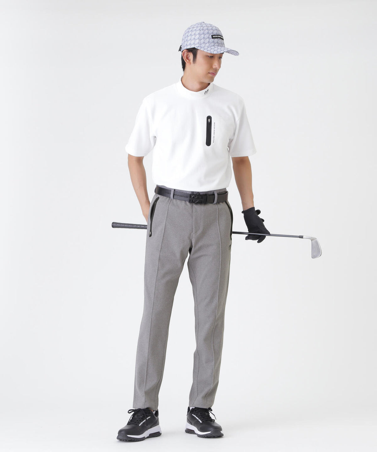 ウールライク接結へリンボンパンツ (MENS)