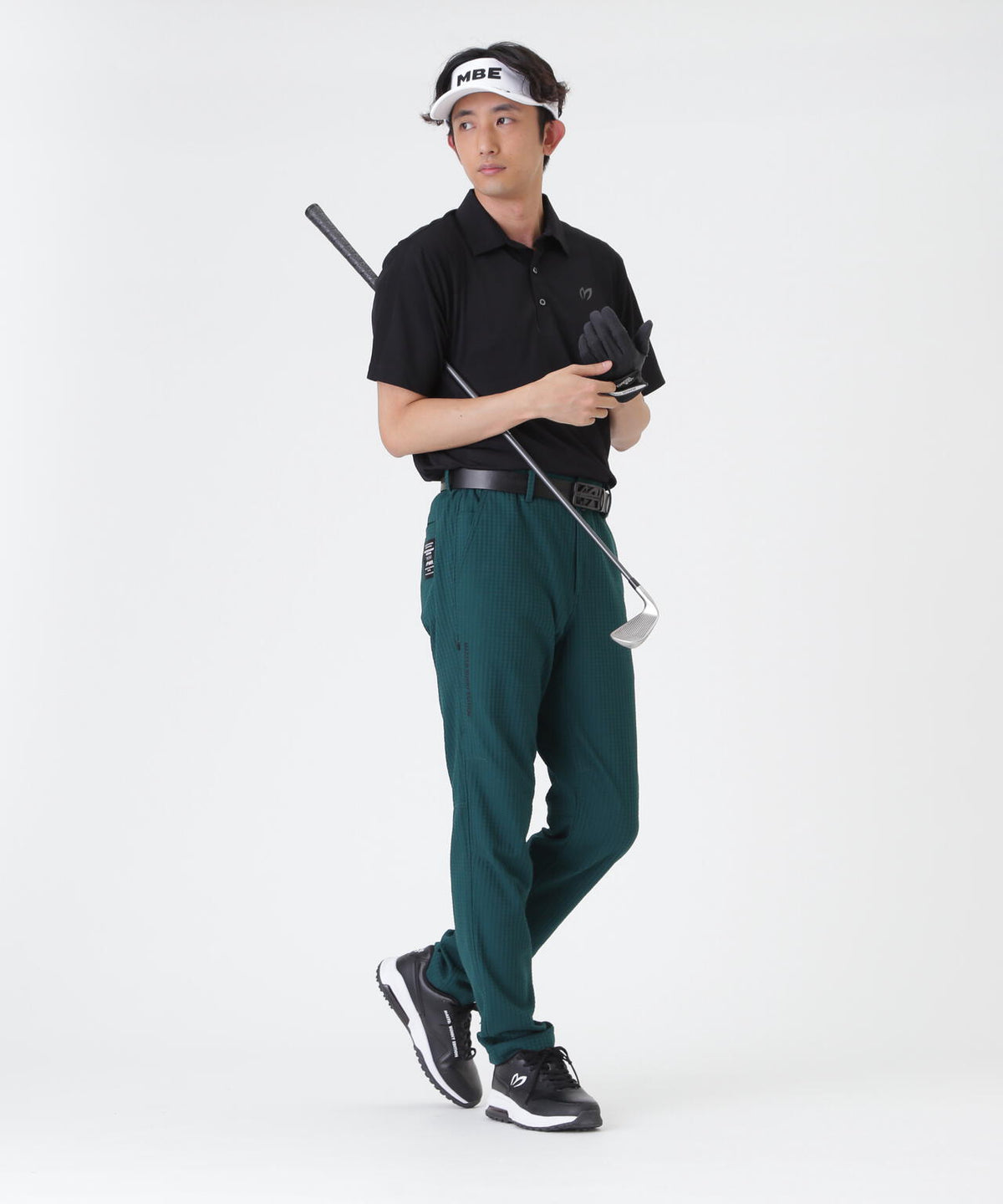 コンピュータージャガード半袖ポロシャツ (MENS)