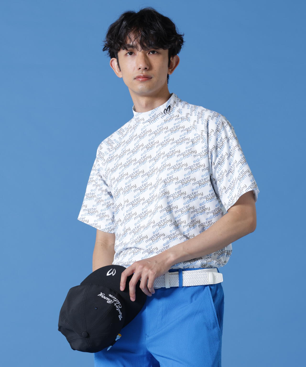 リサイクルメッシュ半袖ハイネックカットソー