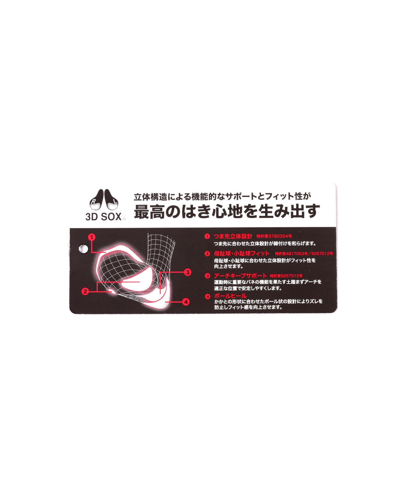 接触冷感3Dショートソックス (MENS)