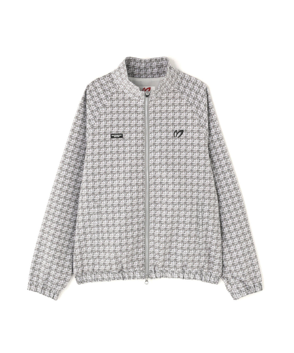 ジオメトリックチェックジャガードブルゾン (WOMENS)