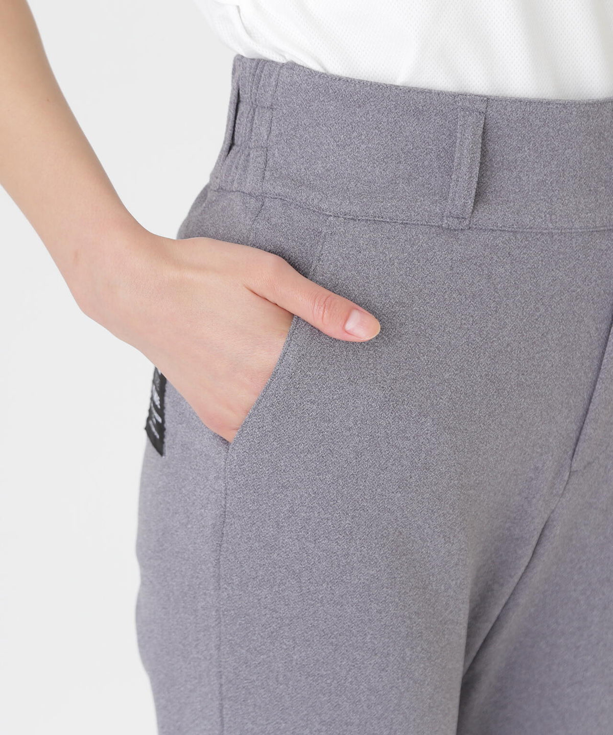 ウールライク接結へリンボンパンツ (WOMENS)