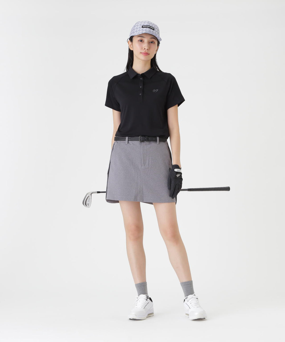 コンピュータージャガード半袖ポロシャツ (WOMENS)